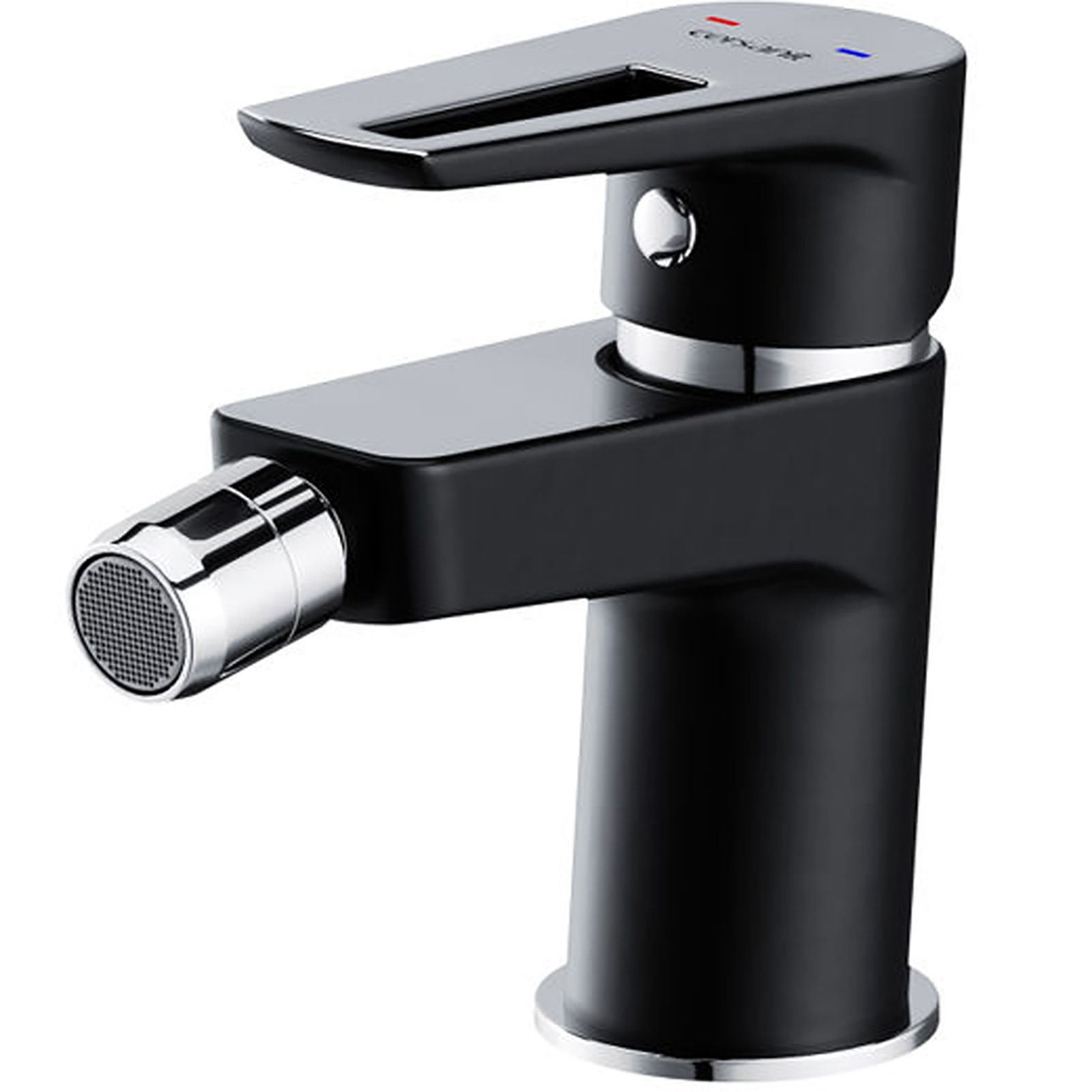 CERSANIT Stand-Bidetmischer MILLE schwarz mit Metallstopper S951-349