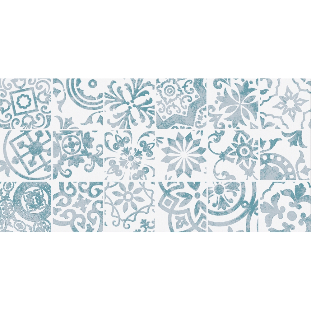 WANDFLIESE PATCHWORK DEKORINA WEIß INSERTO MATT 29,7X60 #248 CERSANIT
