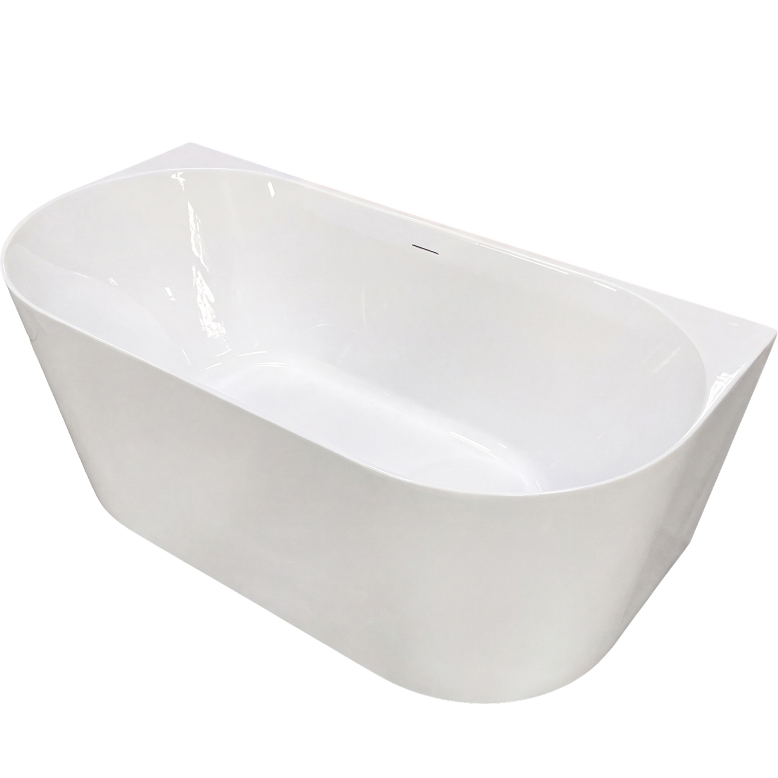 LAVITA freistehende wandmontierte Badewanne DERA SLIM 160x75 cm