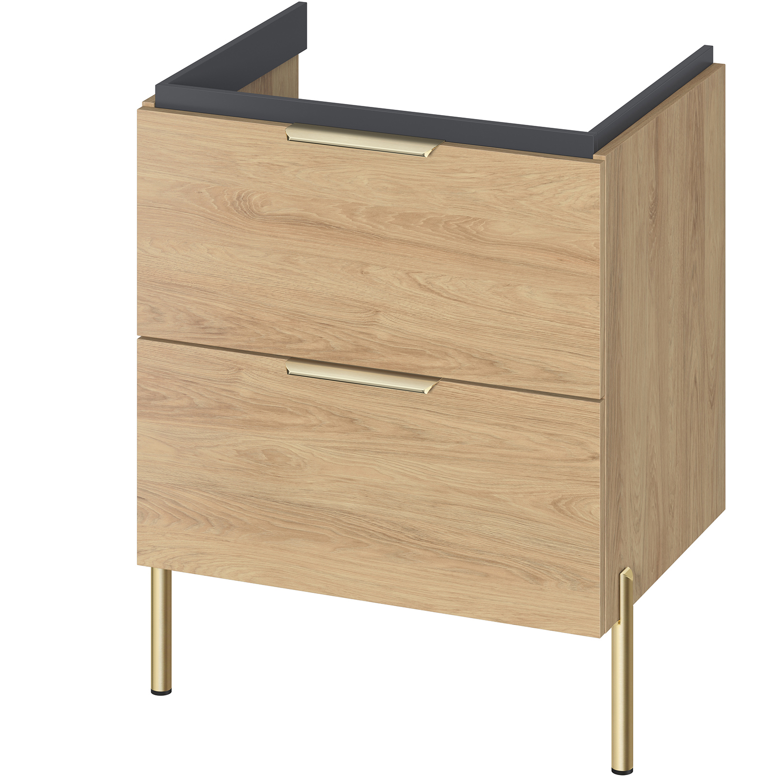 CERSANIT Waschbeckenschrank BONICA 60 Hickory-Eiche DSM S4041-016