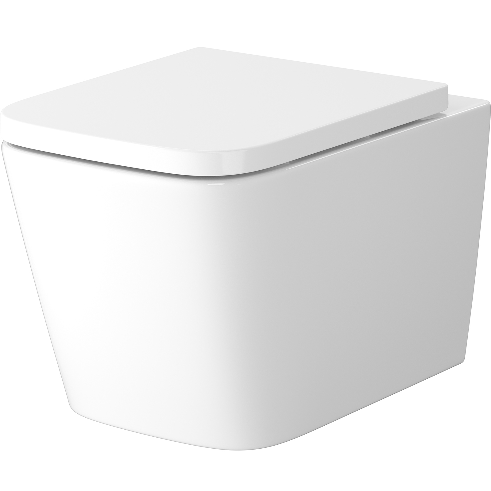 LIVI Aufhängende, randlose, wirbelnde Toilettenschüssel mit Duroplast-Sitz weiß K3050-002 LIVI Aufhängende, randlose, wirbelnde Toilettenschüssel mit Duroplast-Sitz weiß K3050-002