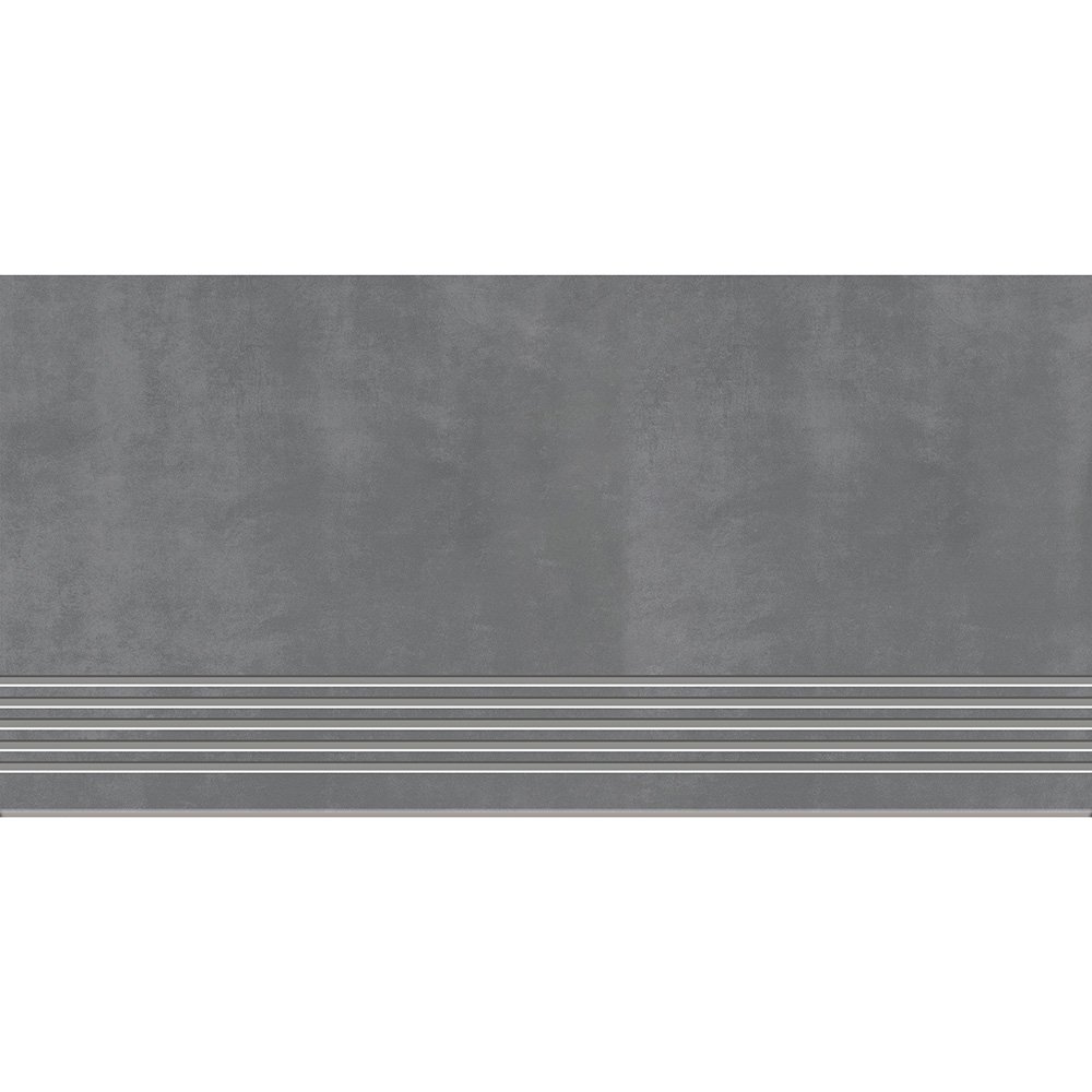 BODENFLIESE STUFENFLIESE STREET LINE GREY MAT 30X60