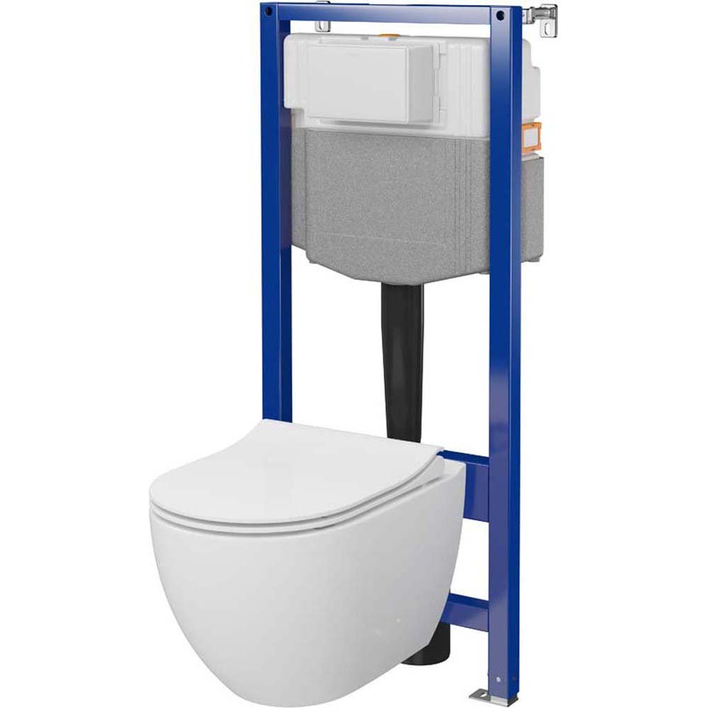 CERSANIT Unterputz-Set AQUA 50 PNEU QF Schale, Duroplast-Platte S701-925