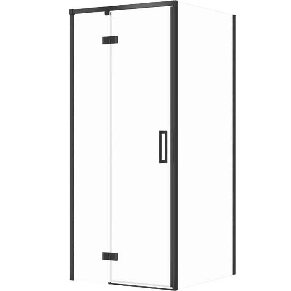 CERSANIT LARGA quadratische Duschkabine links 80x80x195 cm schwarz S601-220