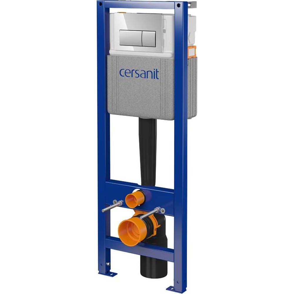 CERSANIT WC SYSTEM 40 mechanisch, PRESTO II Chromtaste S701-748