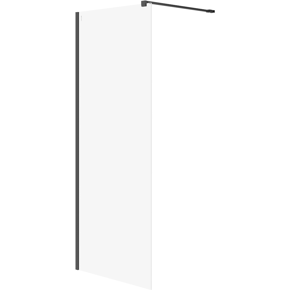 CERSANIT WALK-IN MILLE Duschkabine schwarz 80x200 transparentes Glas S161-007