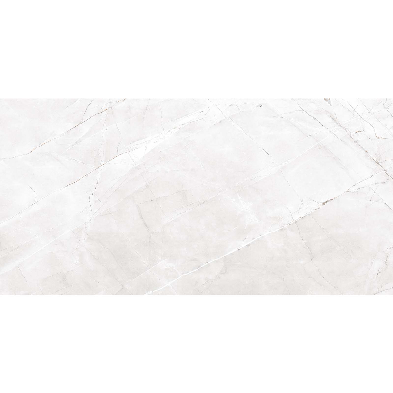 BODENFLIESE STEINOPTIK ROYAL VALENCIA SILBER GRAU GLÄNZEND 60X120 EGEN