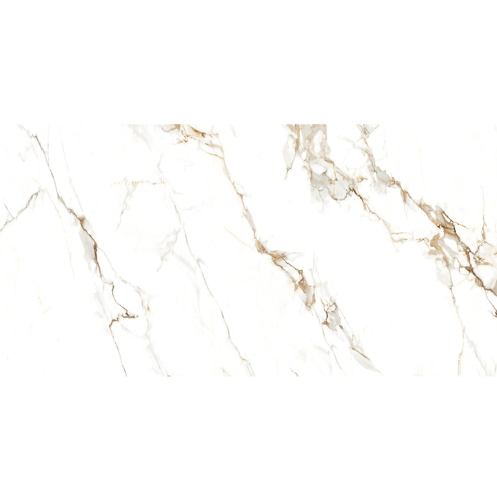 BODENFLIESE STATUARIO WARM WEIß GLÄNZEND 60X120 #S035
