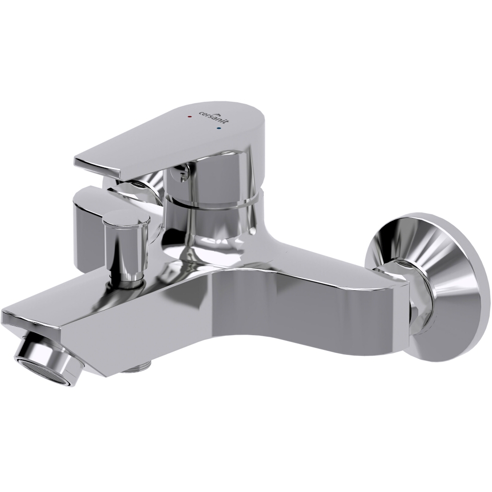 CERSANIT Wandmontierte Wannen- und Brausebatterie VERO chrom S951-004