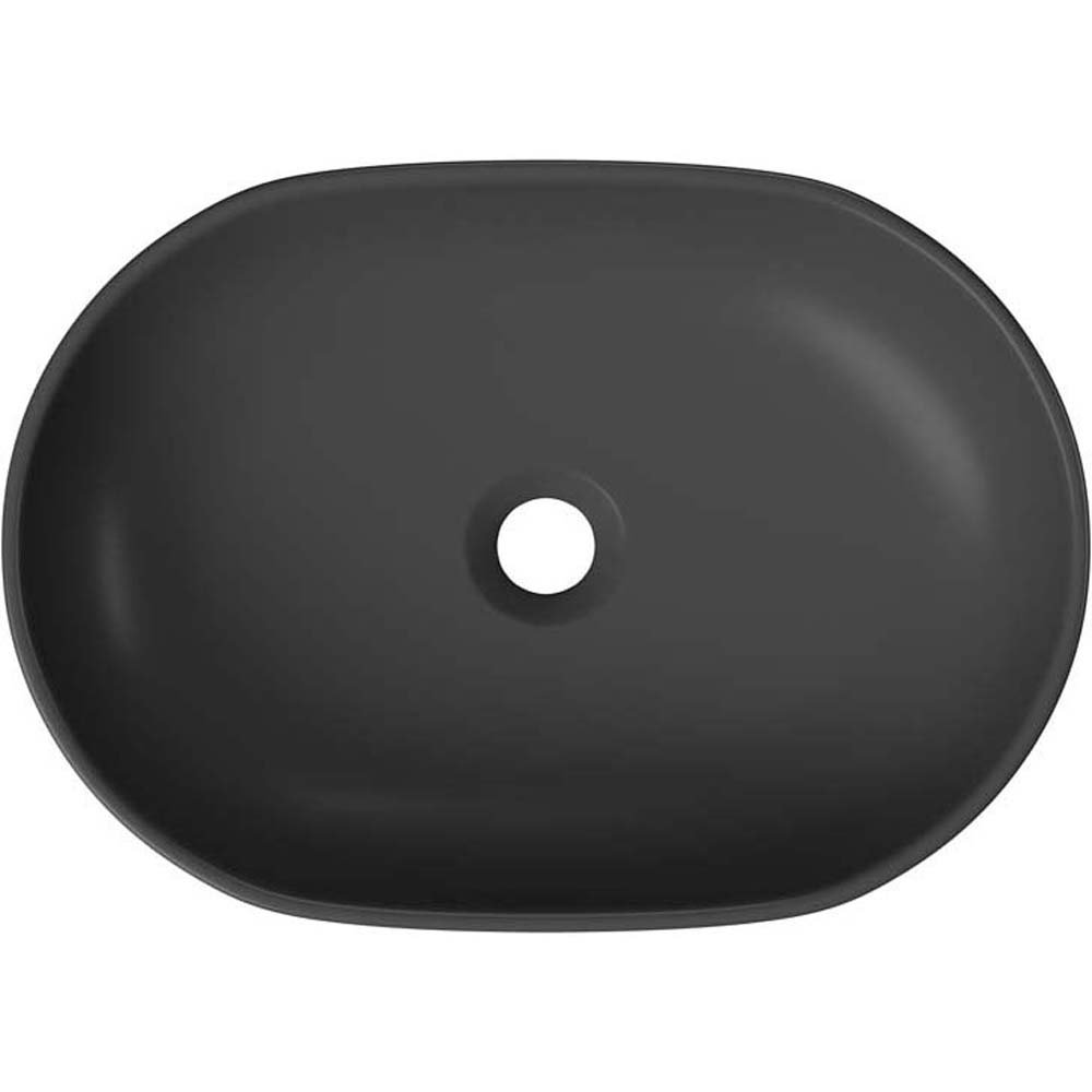 CERSANIT Aufsatzwaschbecken MODUO 50 oval anthrazit K116-107