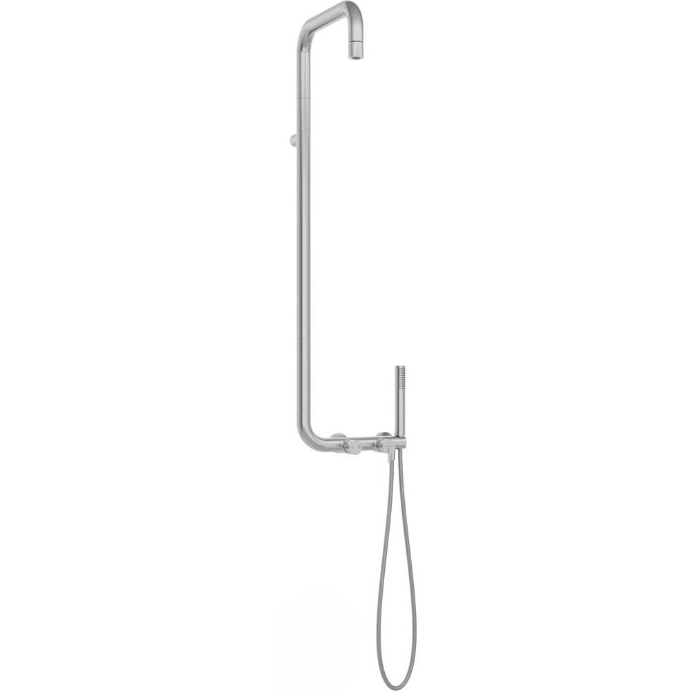 DEANTE Duschset SILIA Regendusche mit Stahlwasserhahn NQS_F4XM