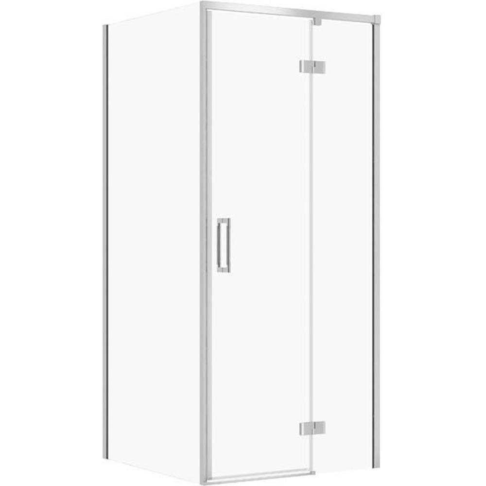 CERSANIT Quadratische Duschkabine LARGA rechts 80x80x195 cm chrom S601-214